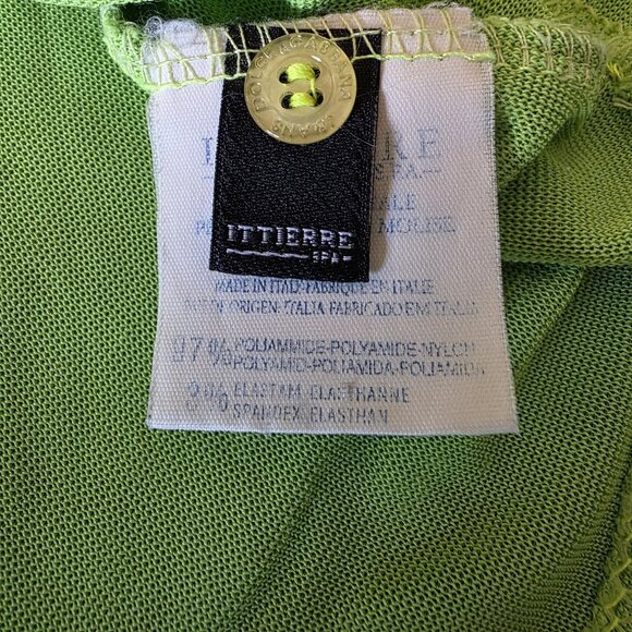 Dolce & Gabbana Jeans Women’s XS Sheer Lime Green Button Up Blouse Top Italy - Picture 8 of 16